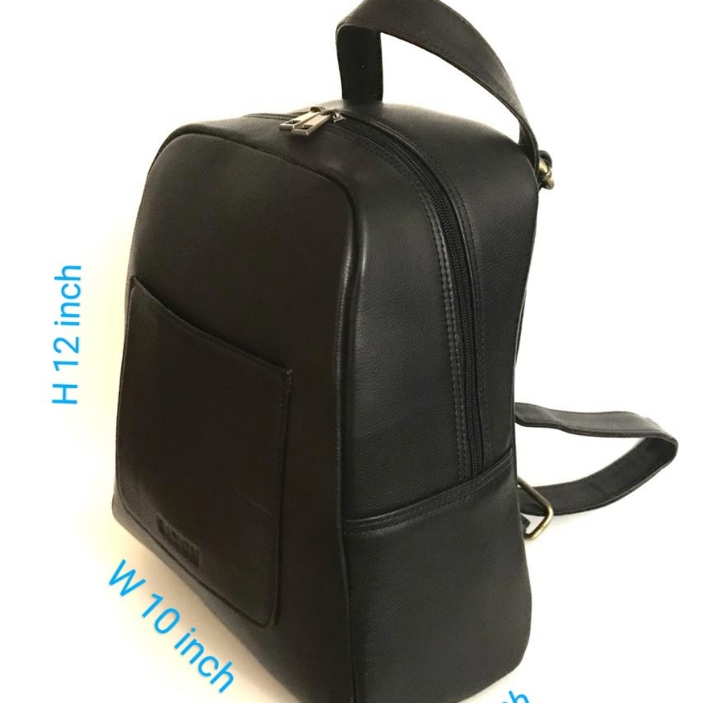 COPY - Black Leather Backpack Brand New never use… - Picture 7 of 10